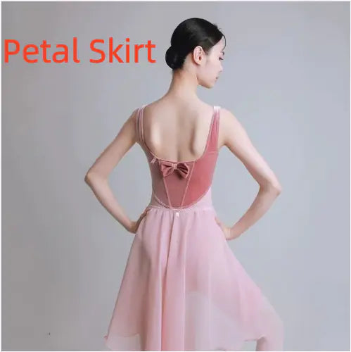 Velvet Ballet Class Leotard & Petal Skirt