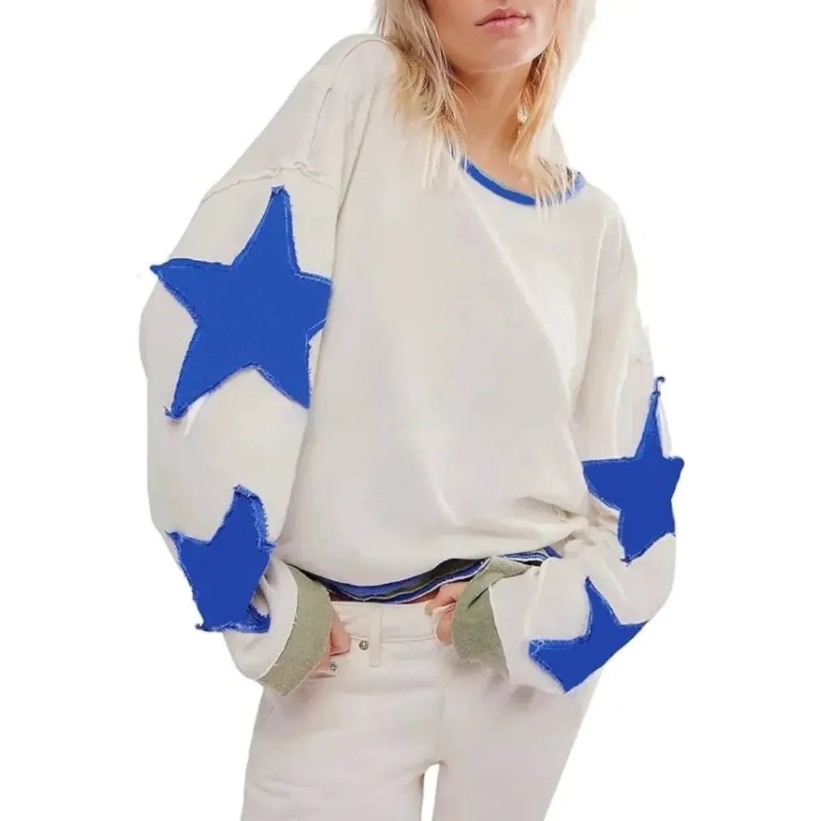 Cool Island Geometric Knit Pullover