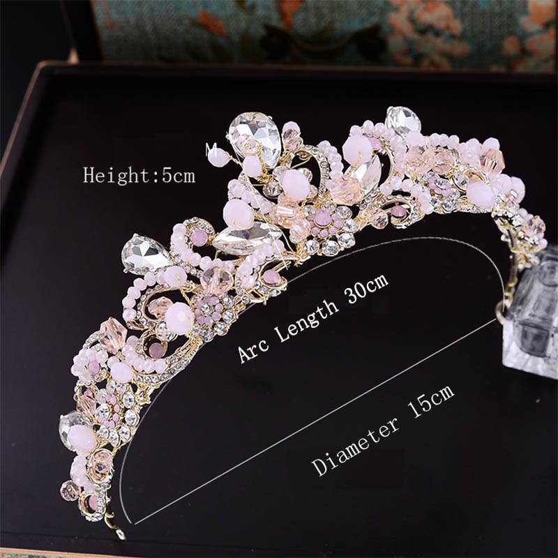 Gorgeous Pink Crystal Princess Fairy Ballet Tiara
