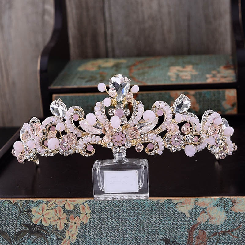 Gorgeous Pink Crystal Princess Fairy Ballet Tiara