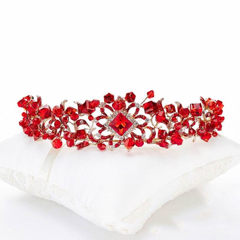 Handmade Elegance Crystal Hair Ballet Crown