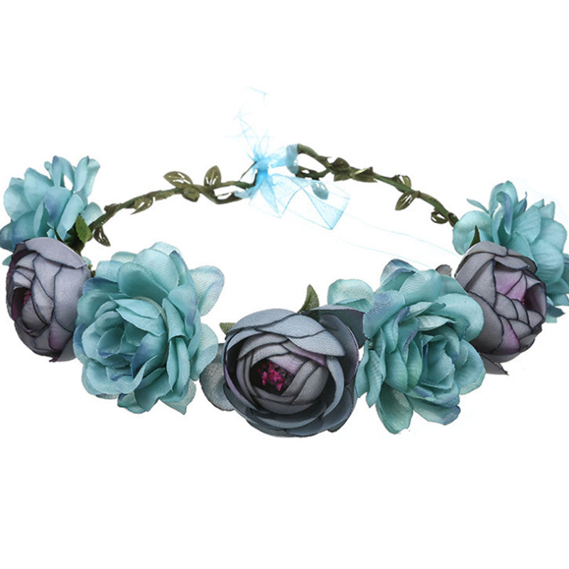 Handmade Rose Flower Crown Garland - Comes in 4 Colors