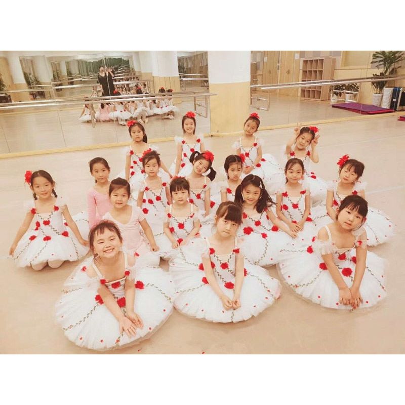 Rose Child Ballerina Simple Pancake Tutu