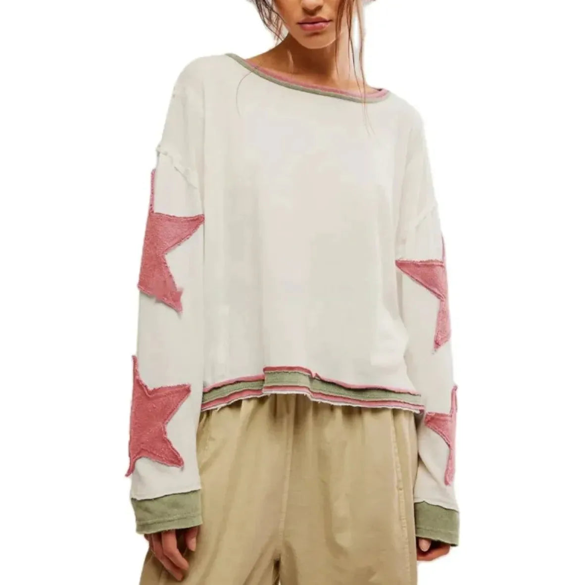 Cool Island Geometric Knit Pullover