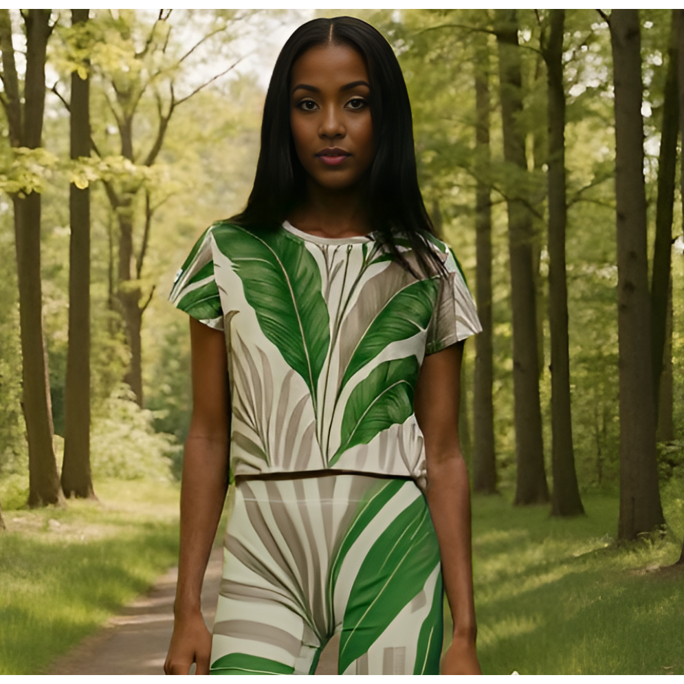 Bahama Nights Woodland Crop Tee