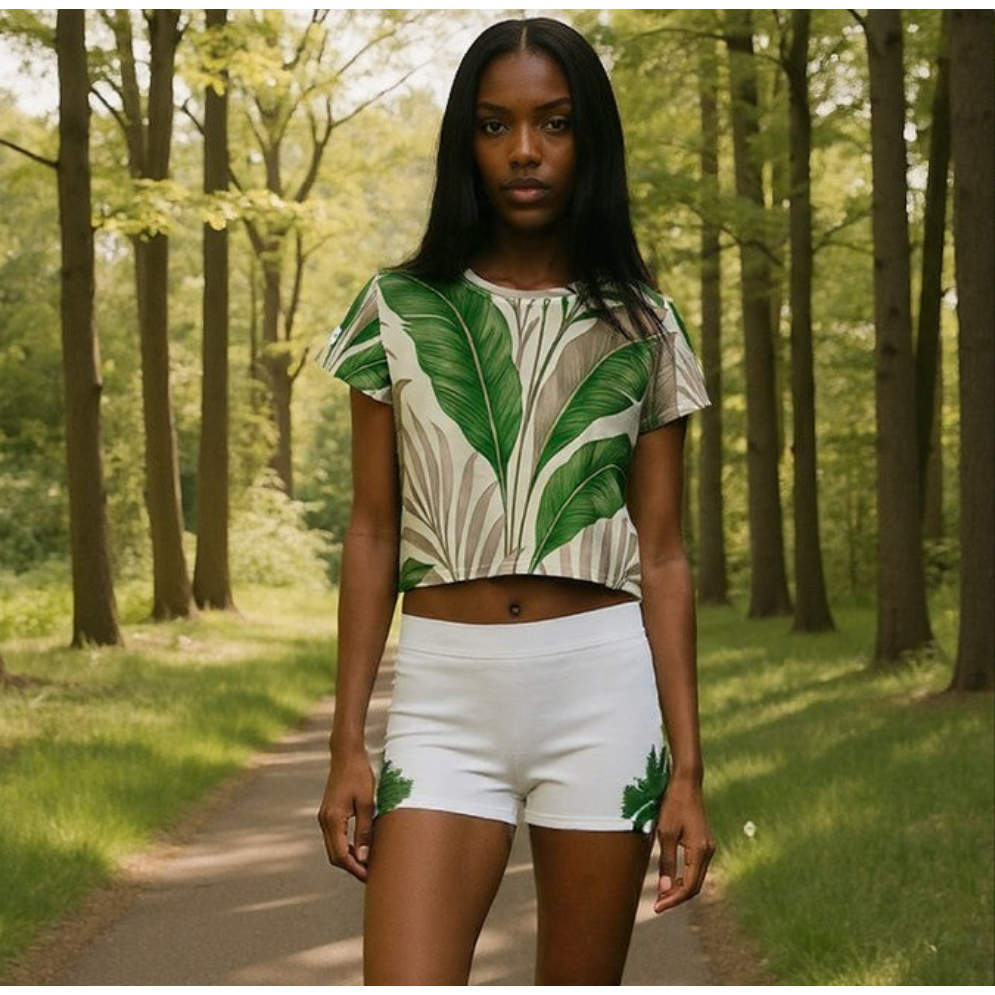 Bahama Nights Woodland Crop Tee