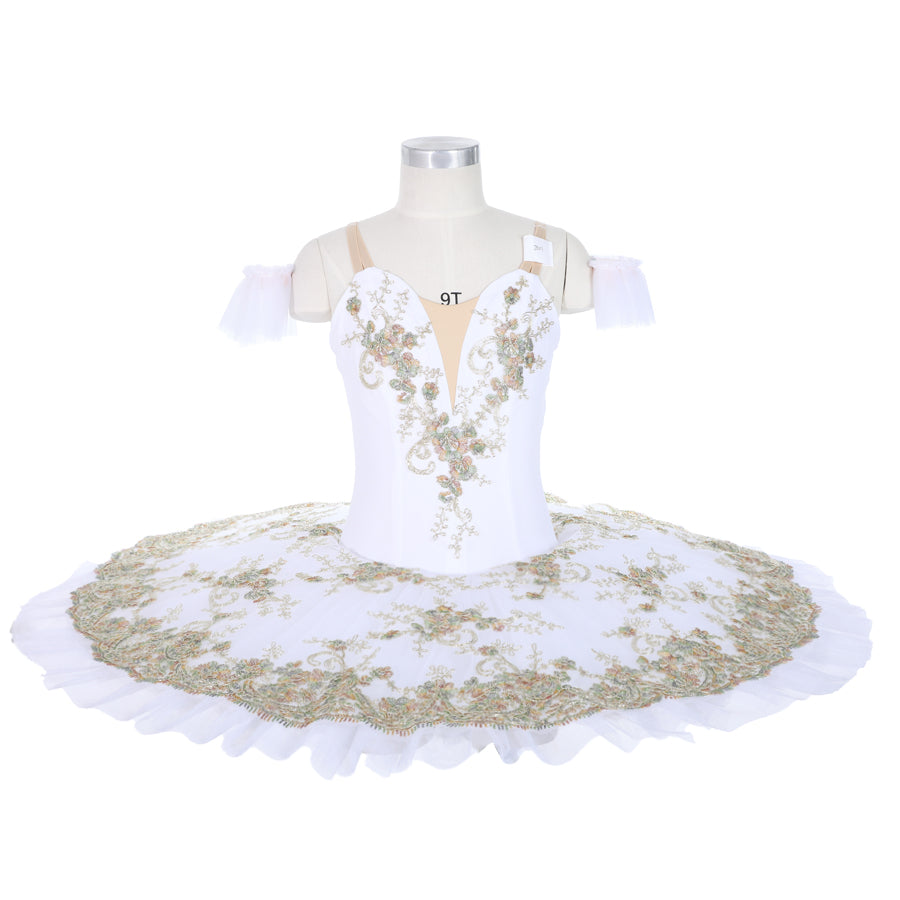 White Classical Simple Pancake Tutu - Choose Variation Style!