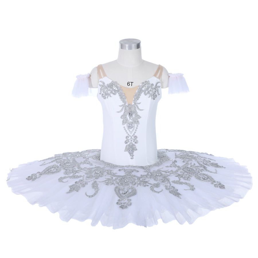 Classical White Elegant Simple Pancake Tutu - Choose Variation Style!