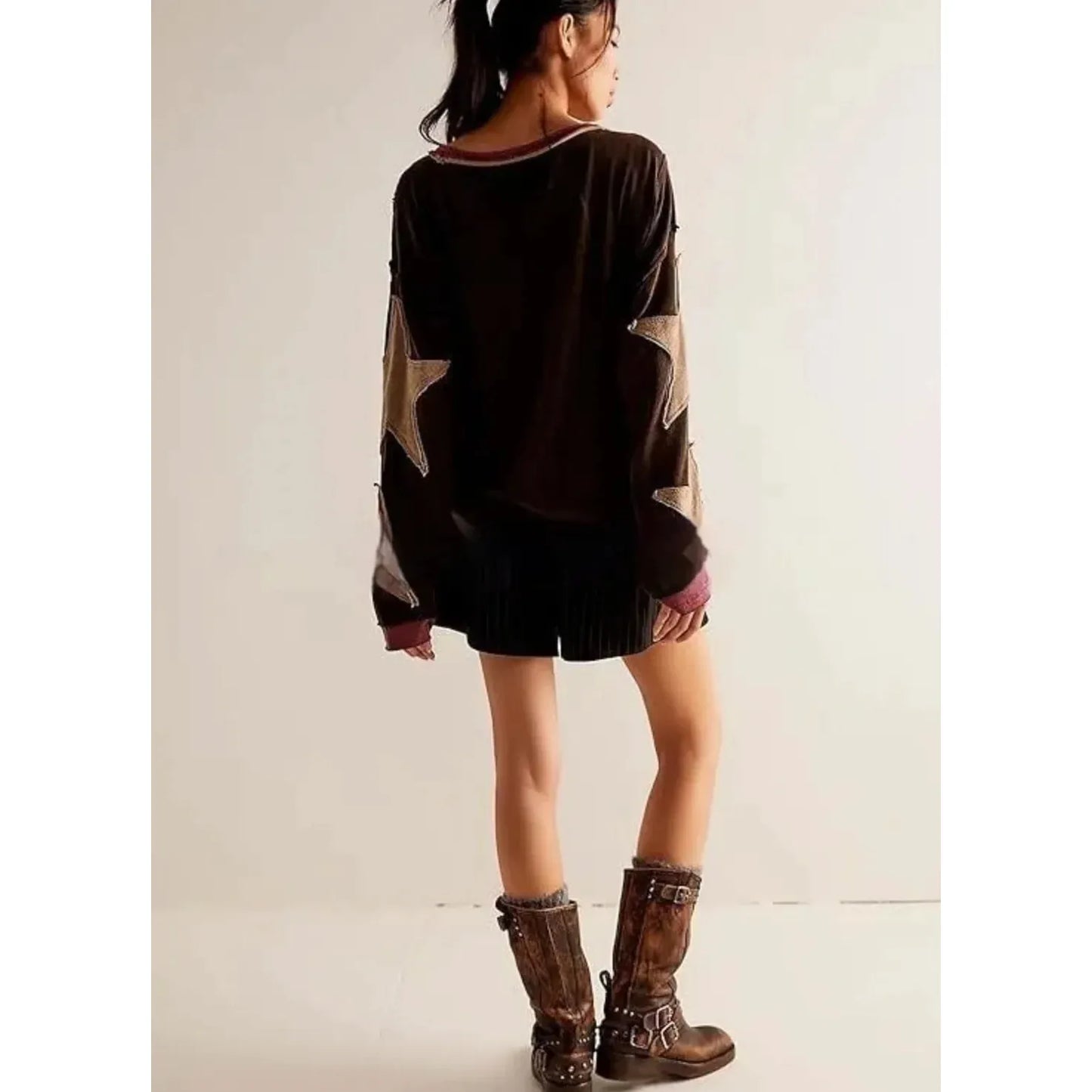 Cool Island Geometric Knit Pullover