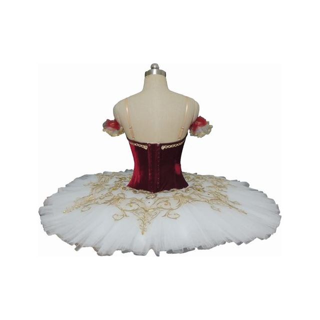 Professional Ballet Pancake Royal Red Tutu Platter. Red, Blue, Green and Gold