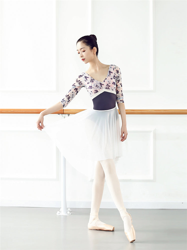 Elegant Vintage Flowers Leotard