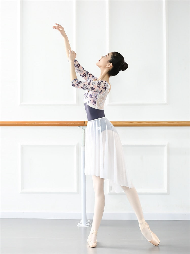 Elegant Vintage Flowers Leotard