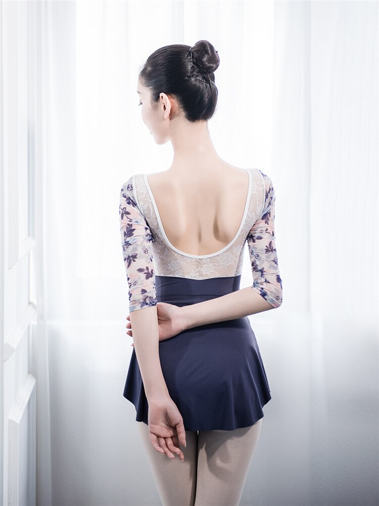 Elegant Vintage Flowers Leotard