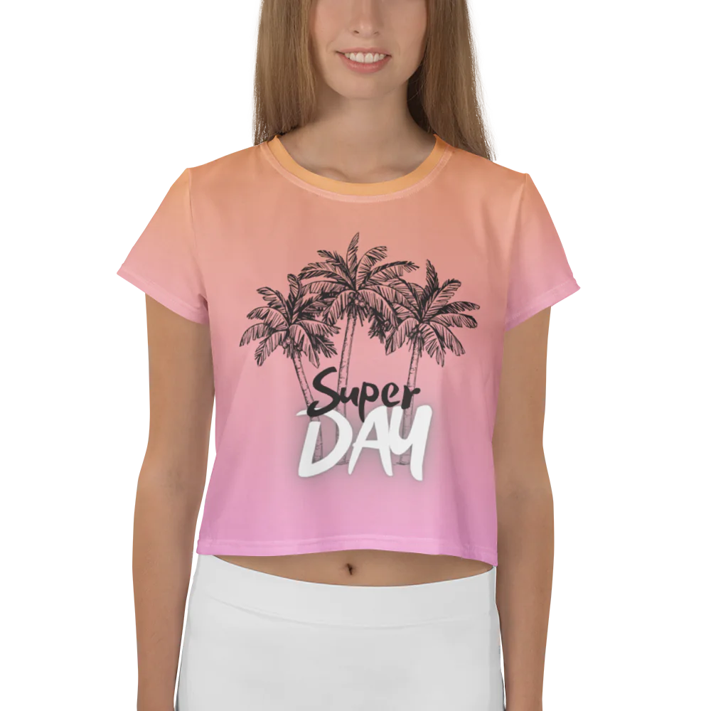 Bahama Nights Joyful Crop Tee