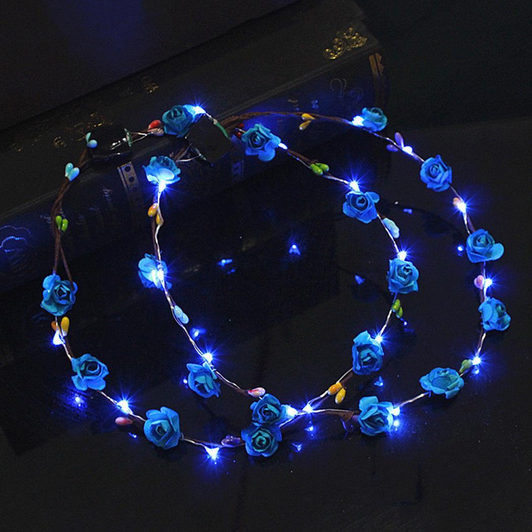 Ring Flowers  Ornament LED Glowing Headpiece