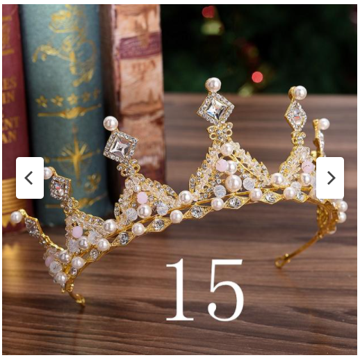 Silver Or Gold Chrystal & Pearls Ballet Tiara - Various Options!
