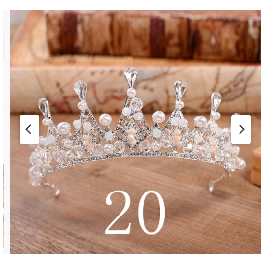 Silver Or Gold Chrystal & Pearls Ballet Tiara - Various Options!