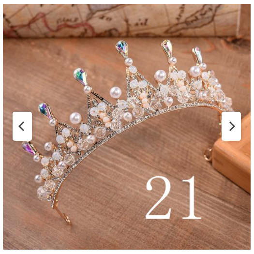 Silver Or Gold Chrystal & Pearls Ballet Tiara - Various Options!