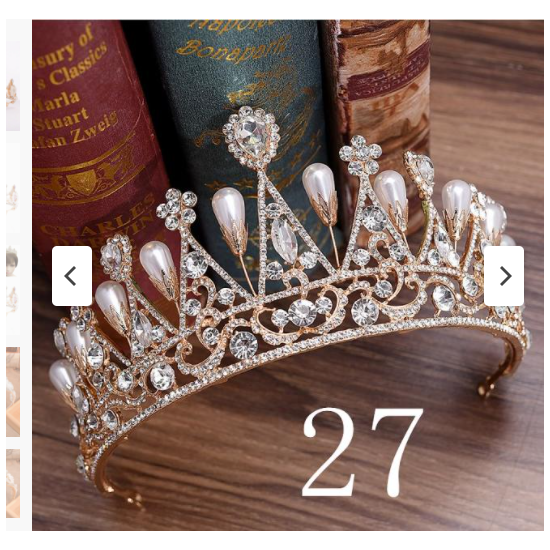 Silver Or Gold Chrystal & Pearls Ballet Tiara - Various Options!