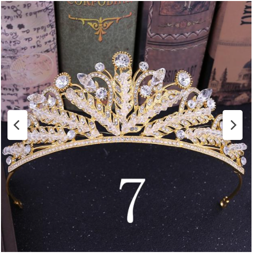 Silver Or Gold Chrystal & Pearls Ballet Tiara - Various Options!