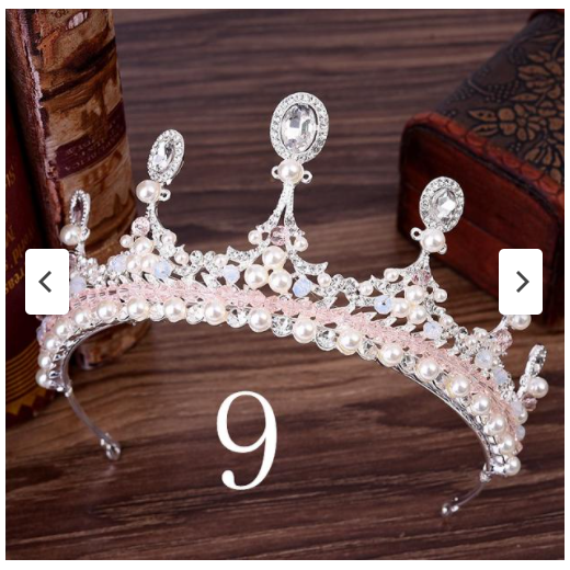 Silver Or Gold Chrystal & Pearls Ballet Tiara - Various Options!