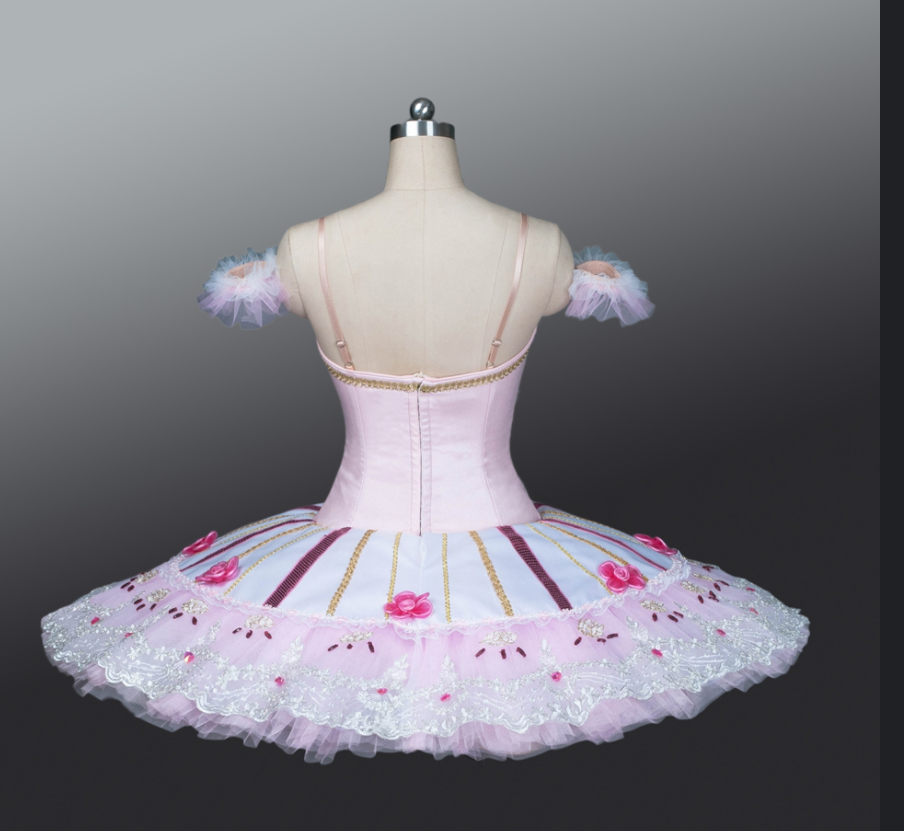 Pink Coppelia Doll Pancake Tutu - Choose Color & Sleeve Style