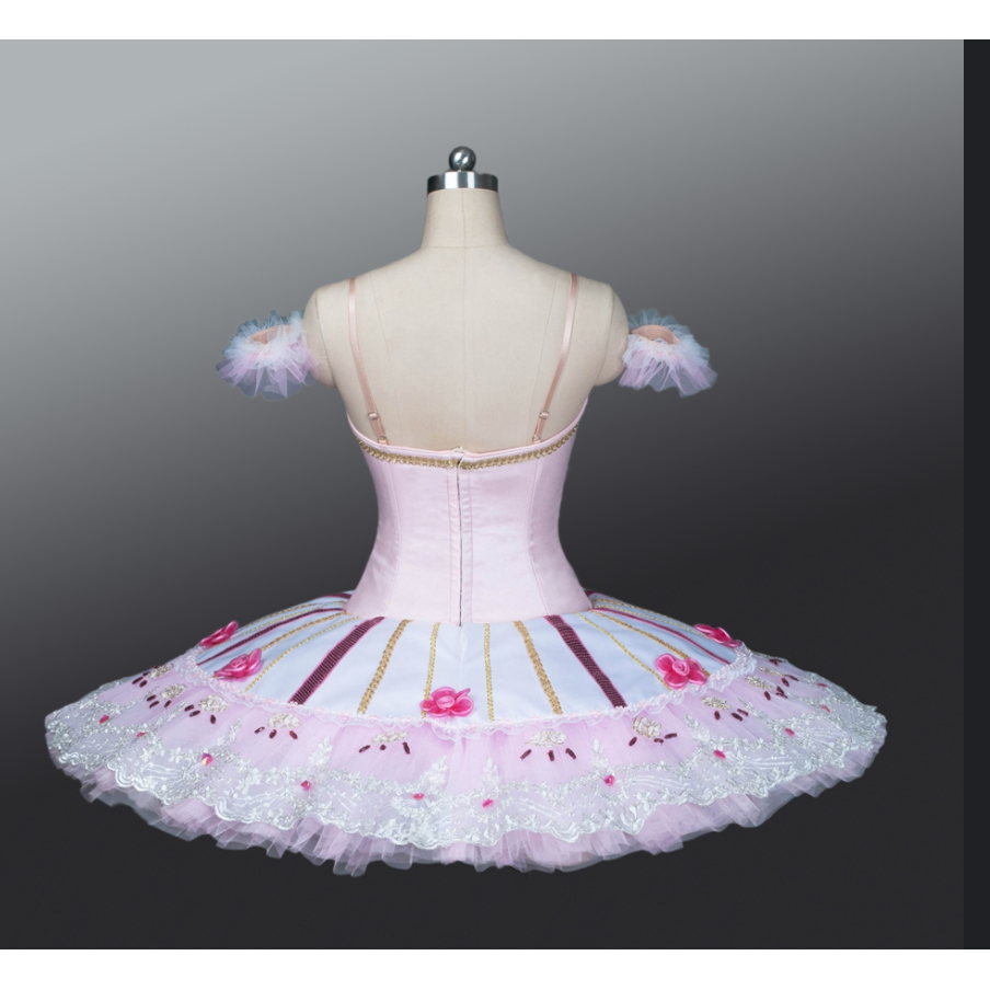 Pink Coppelia Doll Pancake Tutu - Choose Color & Sleeve Style