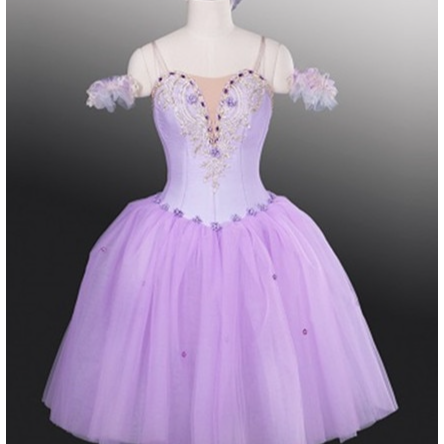 Romantic Pink or Lavender Ballet Dress - Customized - Choose Color