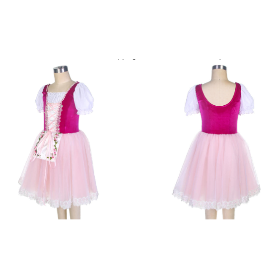 Romantic Giselle Peasant Tutu Dress SIMPLE BACK