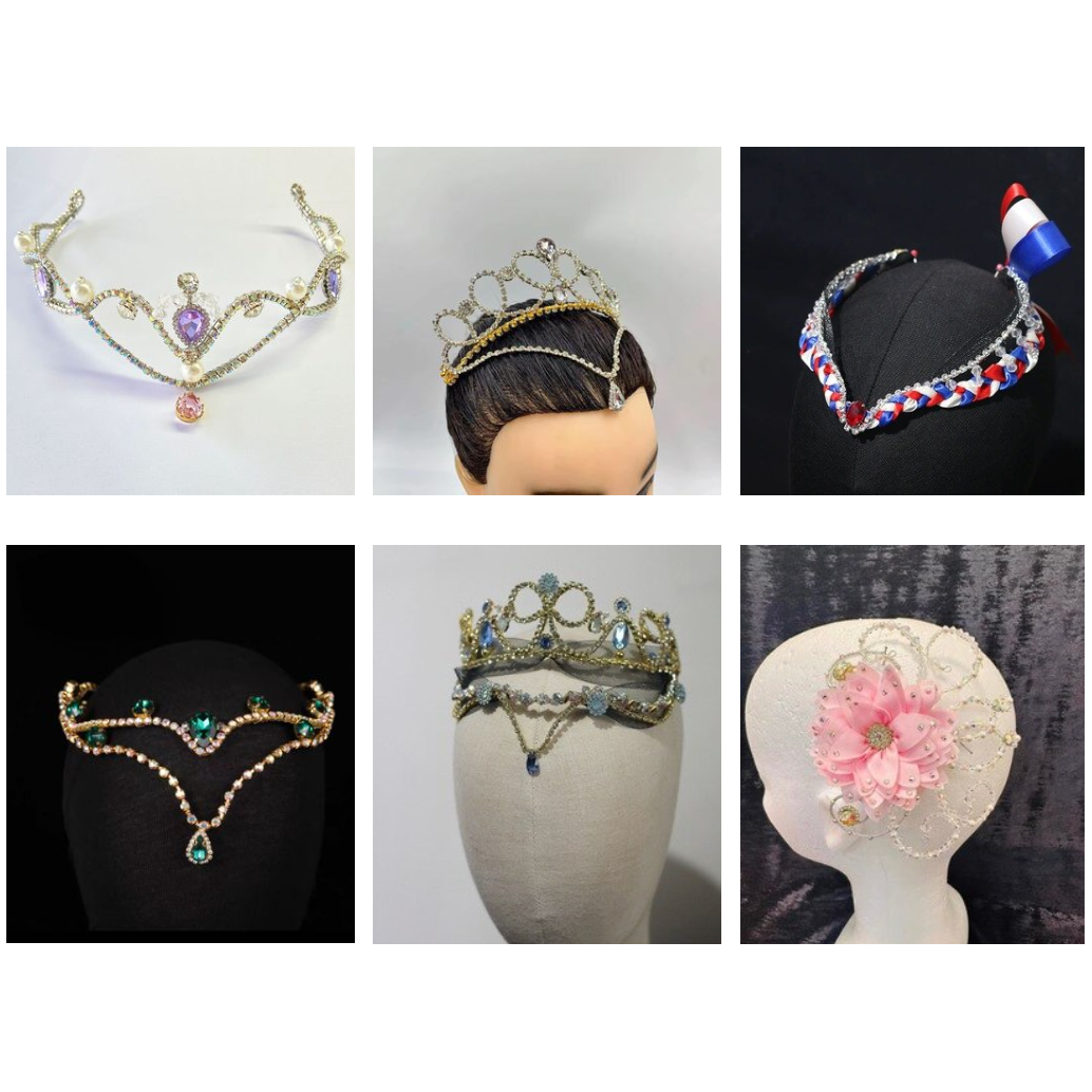 Ballet Handmade Headgear: Flower or Patriotic or Odalisque