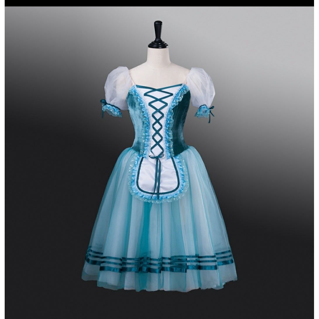Romantic Colorful Giselle Peasant Tutu Dress. Choose Color