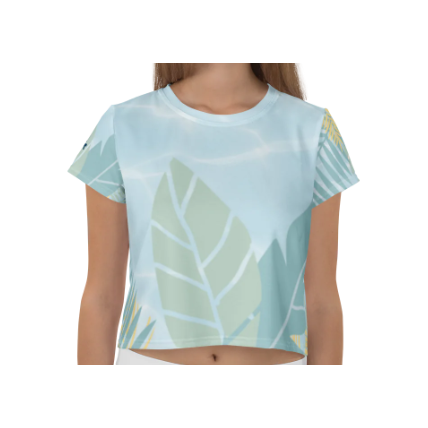 Bahama Nights Water Crop Tee