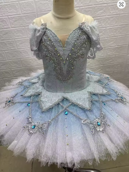 Soft Tulle Snow Queen Pancake Ballet Tutu