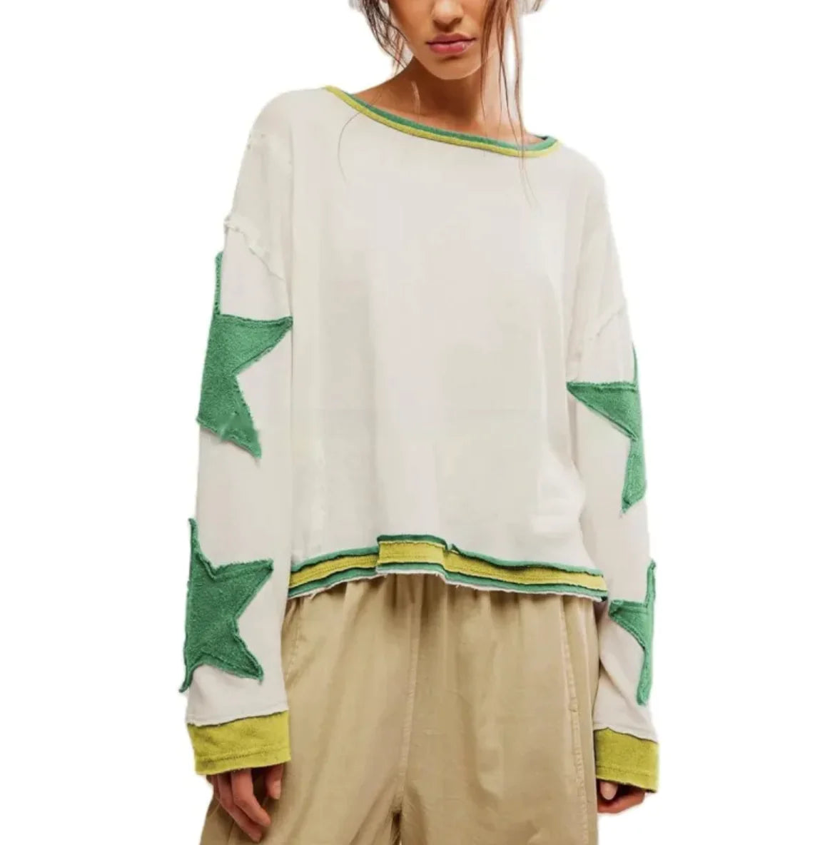 Cool Island Geometric Knit Pullover