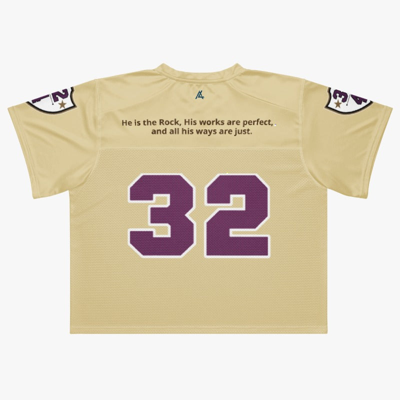 You Are Perfect Gold Boxy Football Jersey