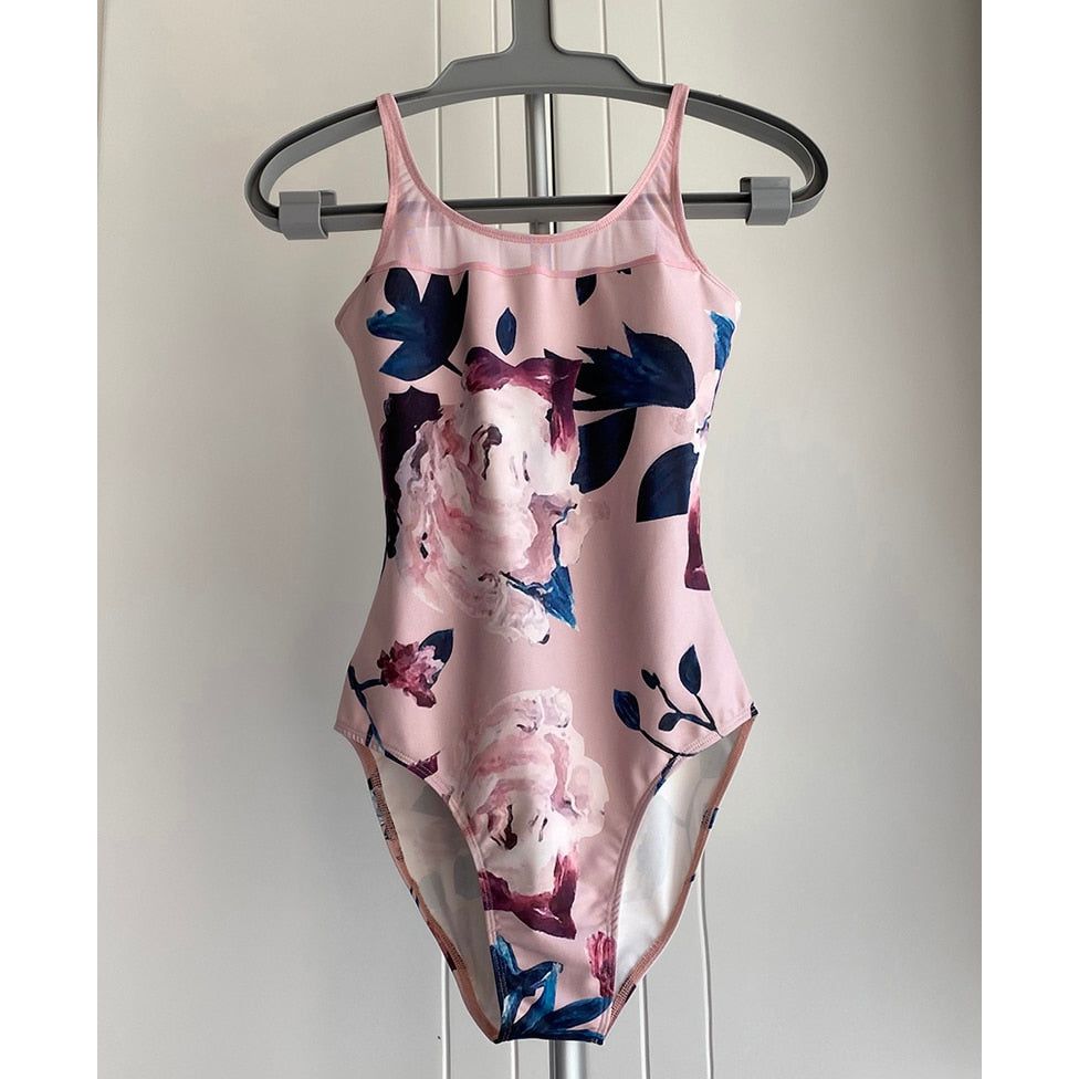 Organic Feel Flower Ballet Leotardi