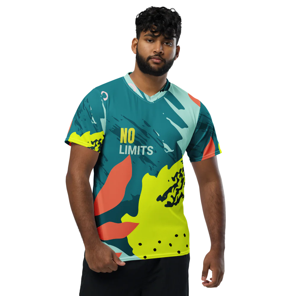 No Limits Recycled Unisex Sports Jersey