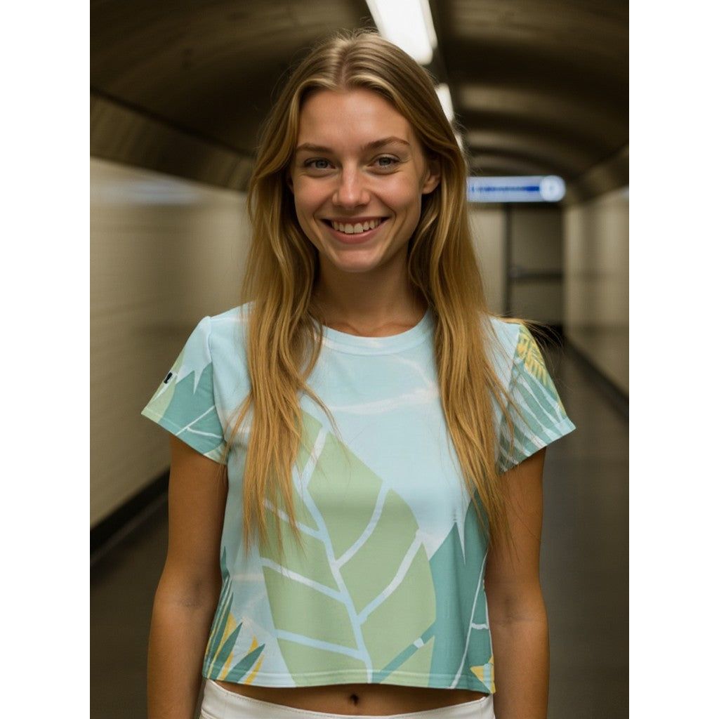 Bahama Nights Water Crop Tee