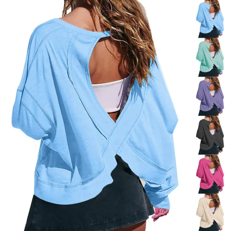 Women's Loose Long Sleeve Activewear Top