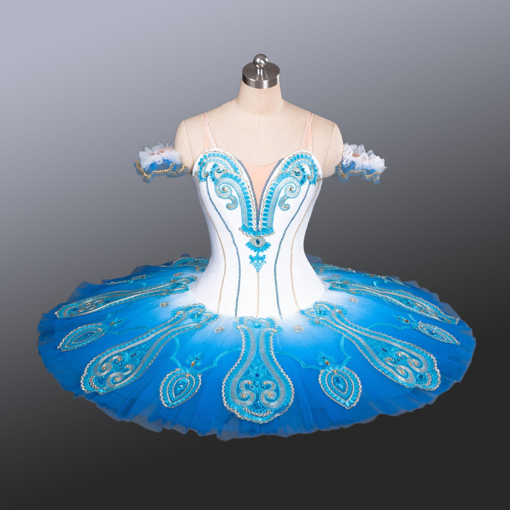 White and Blue Professional Ballet Pancake Tutu
