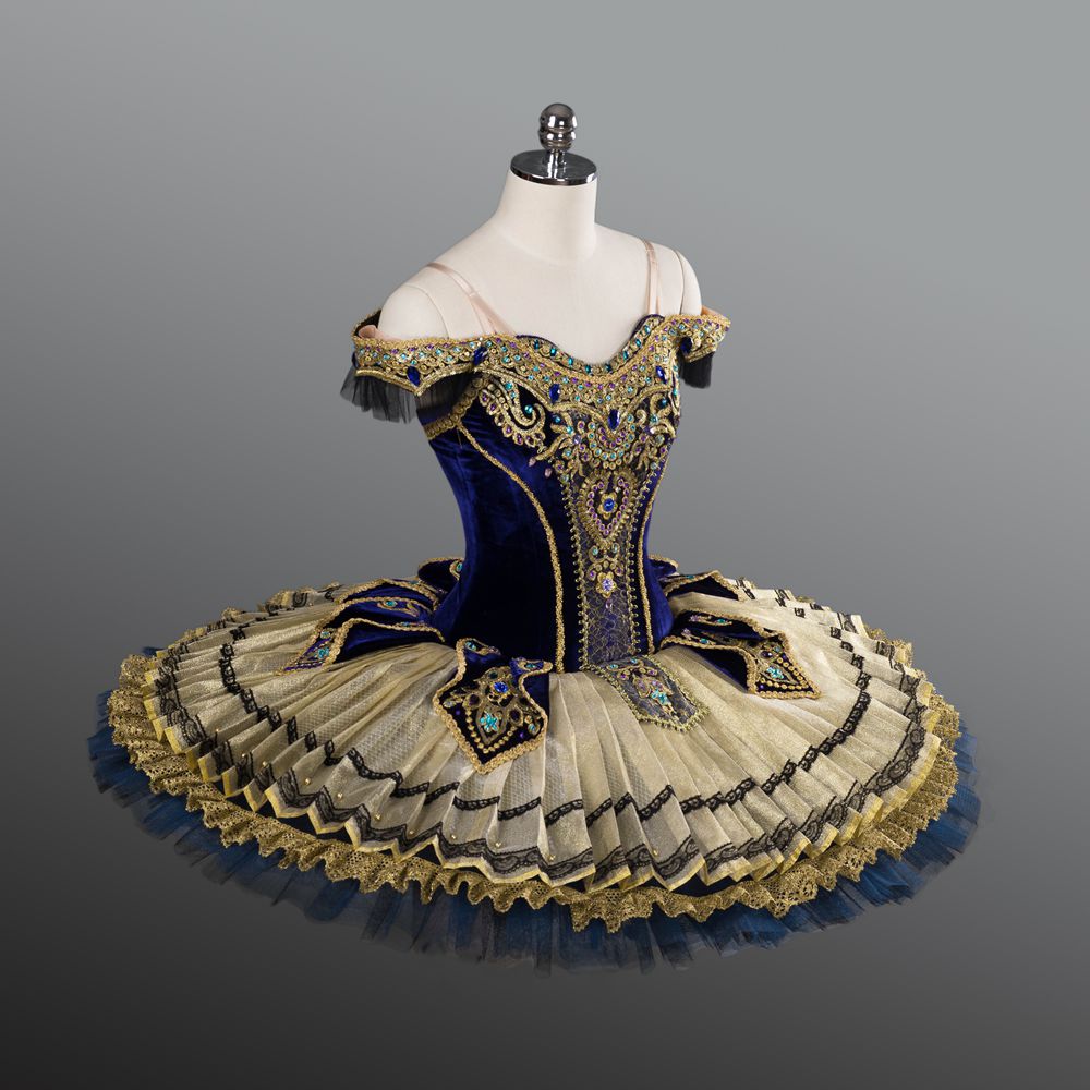 Imperial Dark Blue and Black Competition Tutu