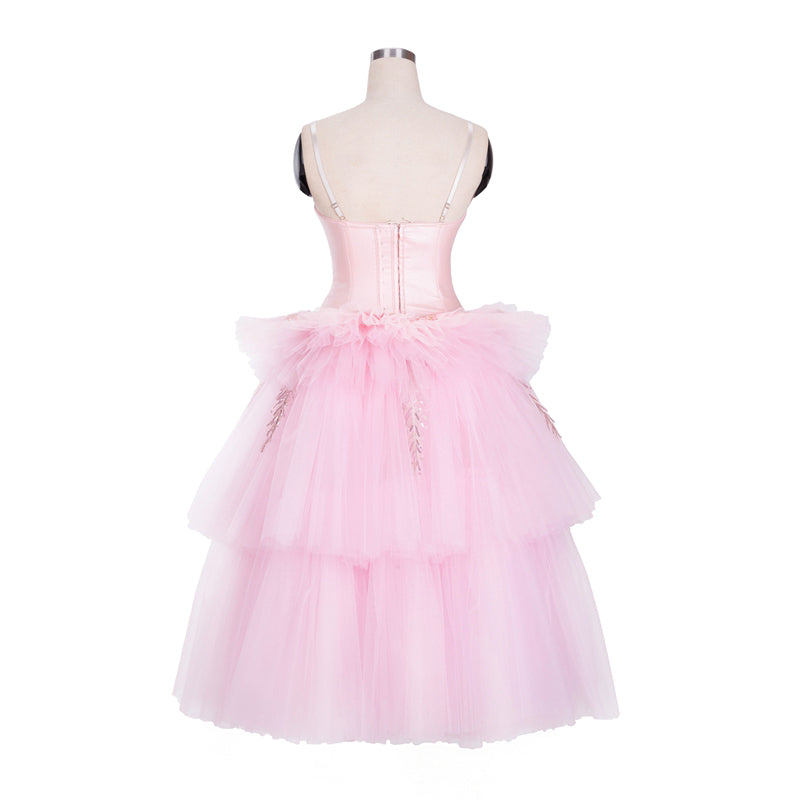 Professional Romantic Pastel Pink Flower Dress
