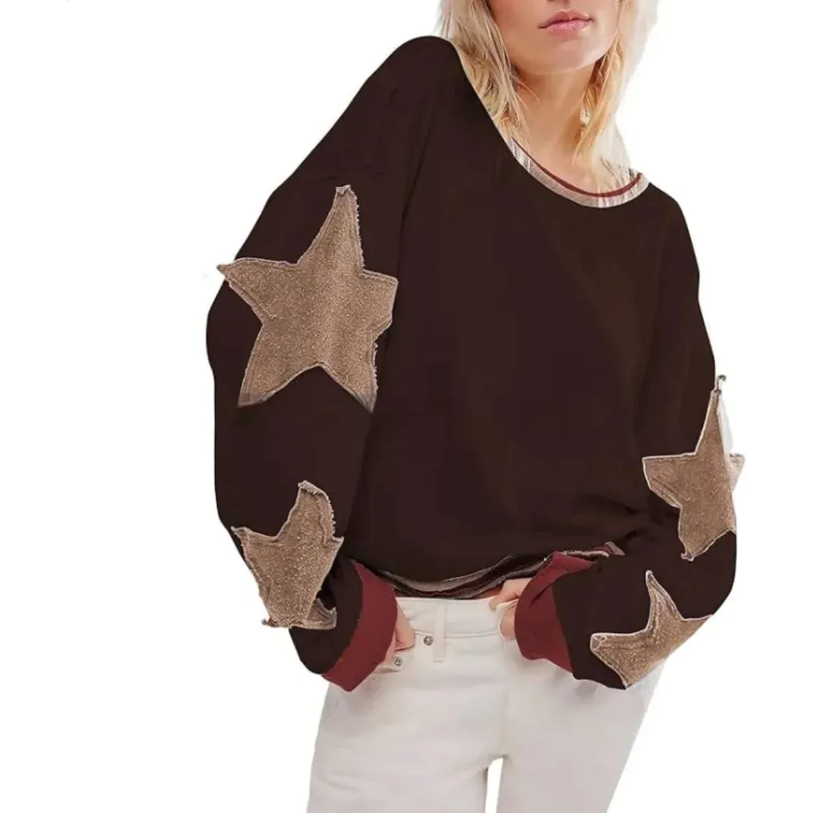 Cool Island Geometric Knit Pullover
