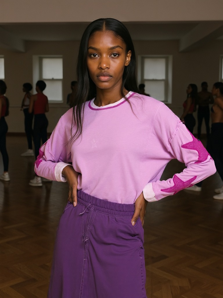 Vibrant Oversized Sweatshirt Lightweight Activewear