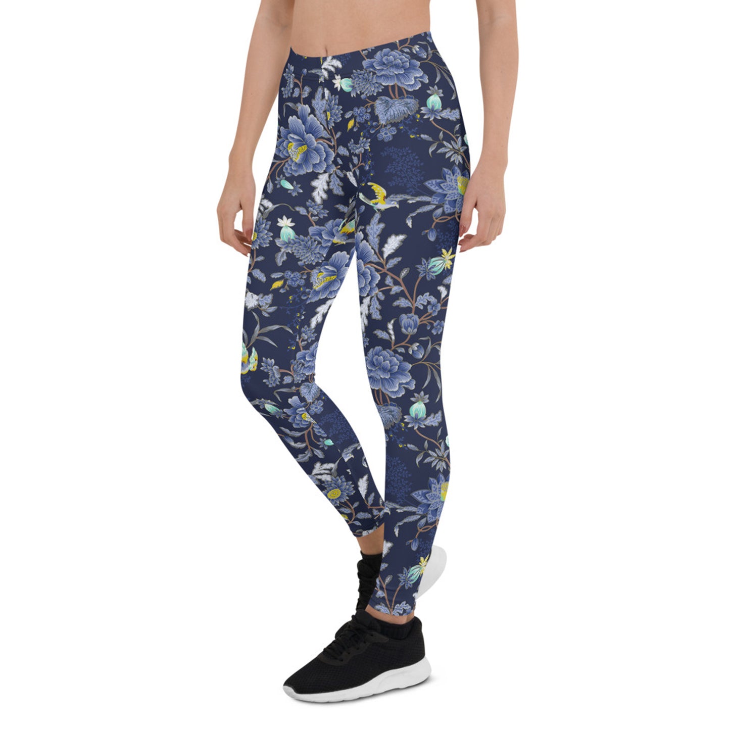 Bahama Floral Leggings Navy Blue