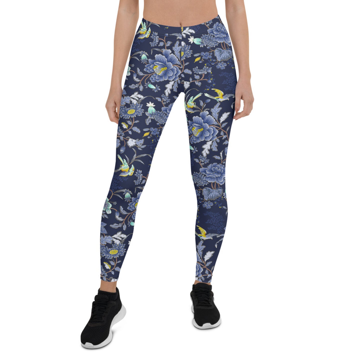 Bahama Floral Leggings Navy Blue