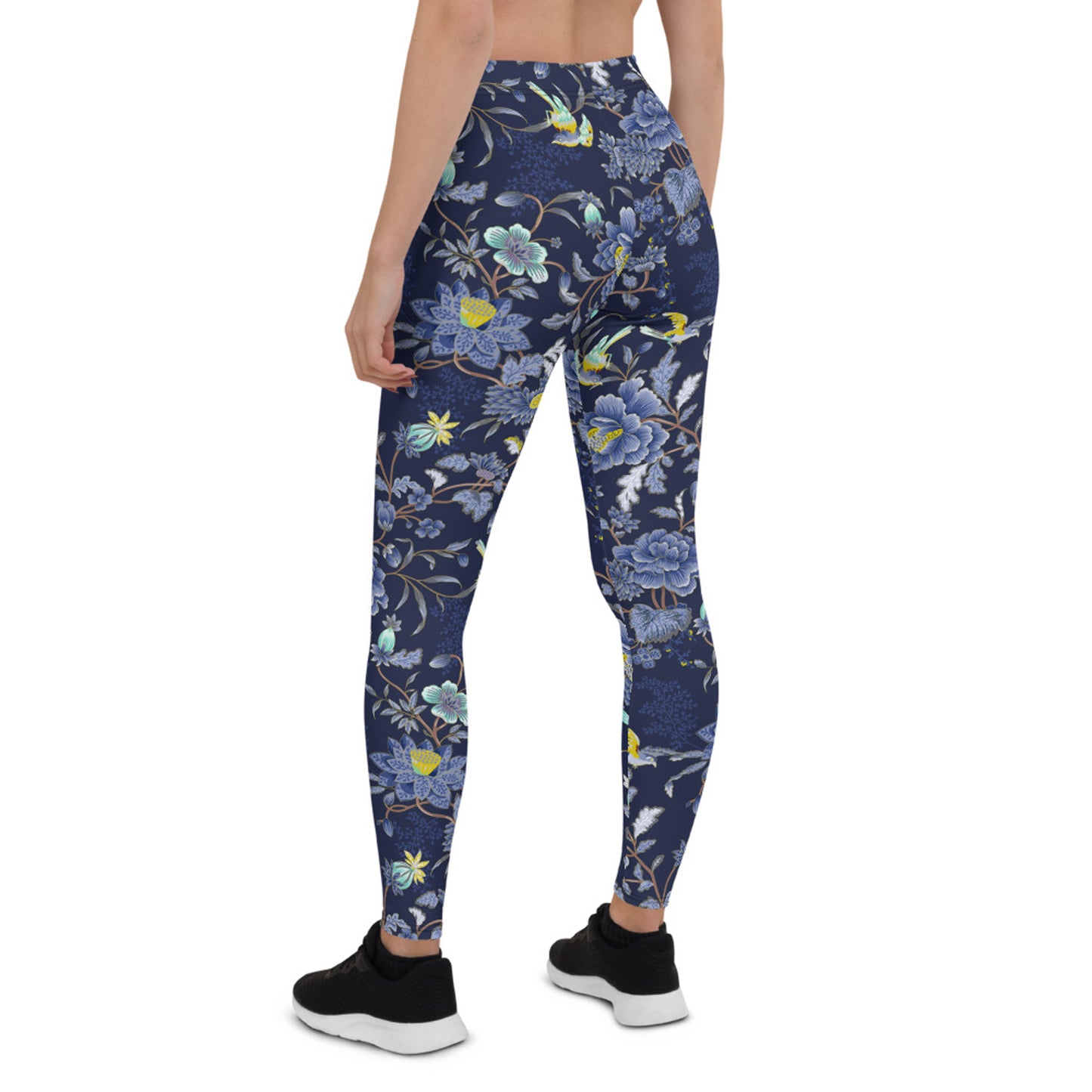 Bahama Floral Leggings Navy Blue
