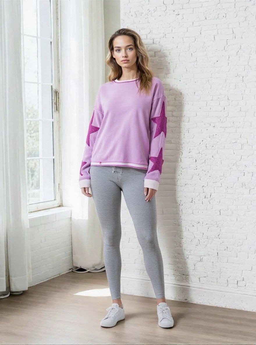 Vibrant Oversized Sweatshirt Lightweight Activewear