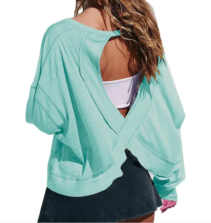 Women's Loose Long Sleeve Activewear Top