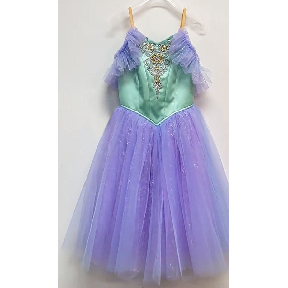 Waltz of Flowers Light Green and Lavender Romantic Tutu